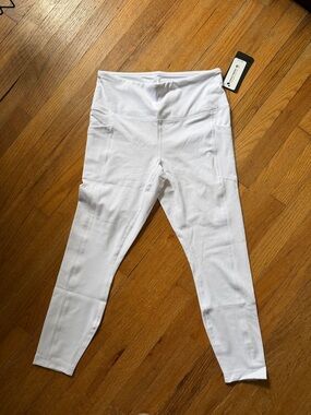 90 Degree By Reflex White High-Waist Leggings